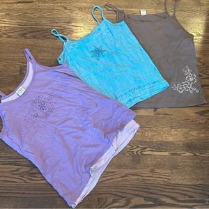 Lot of 3 Hawaiian Crazy Shirts Spaghetti Strap Tank Tops. Size L